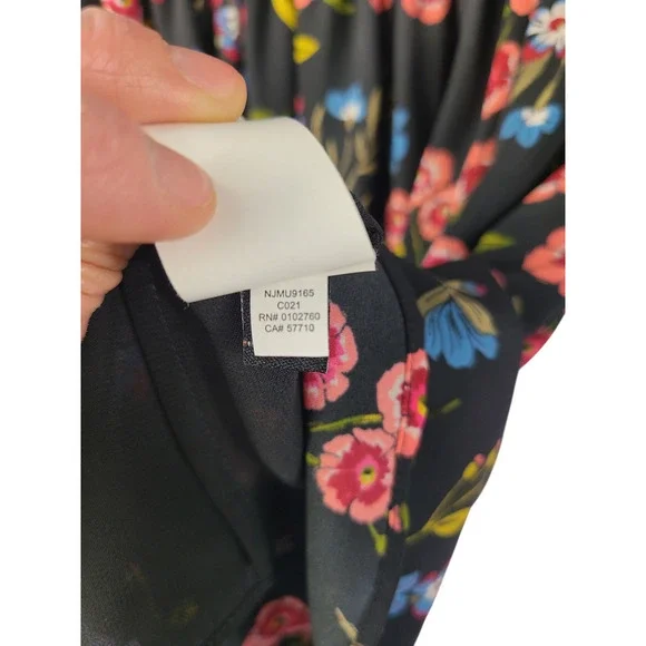 Kate Spade New York Meadow Smock Waist Floral Mini Dress Size XS - Picture 8 of 8